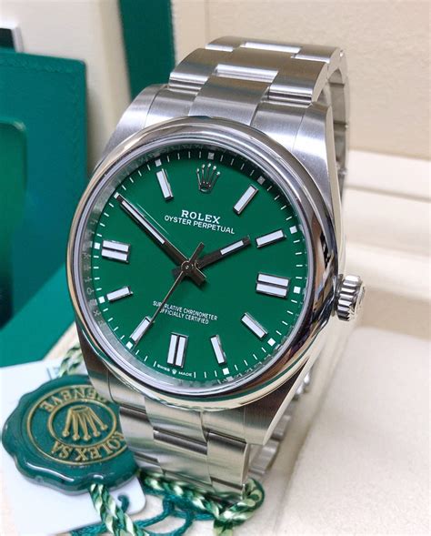 rolex quadrante verde|rolex oyster 41.